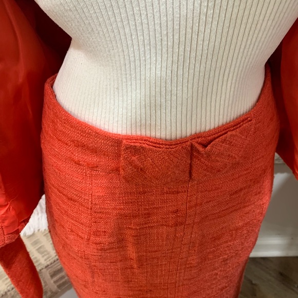 EUC Trina Turk Silk Orange Suit 4 - Picture 9 of 16